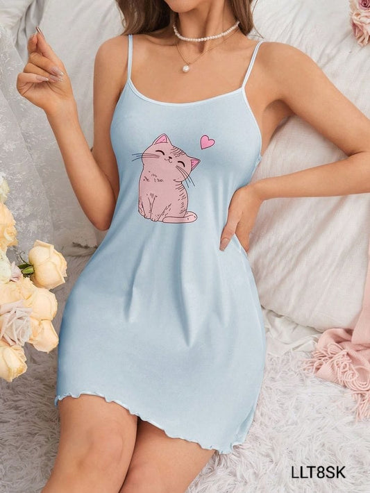 Premium Women's Summer Comfortable Long Night Dress