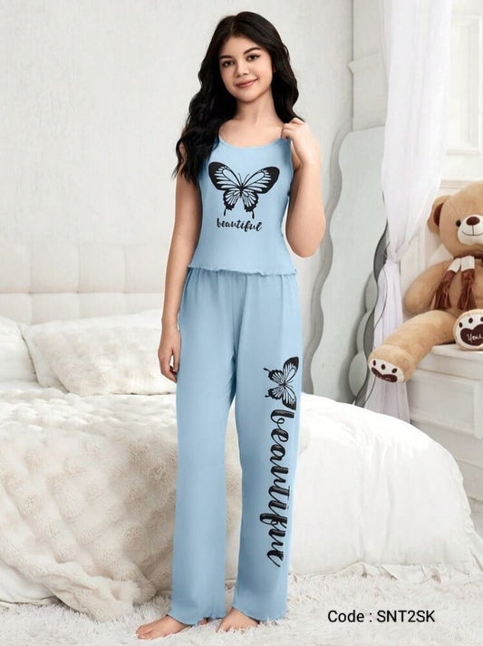 Premium Women's Summer Comfortable Long Night Dress Set