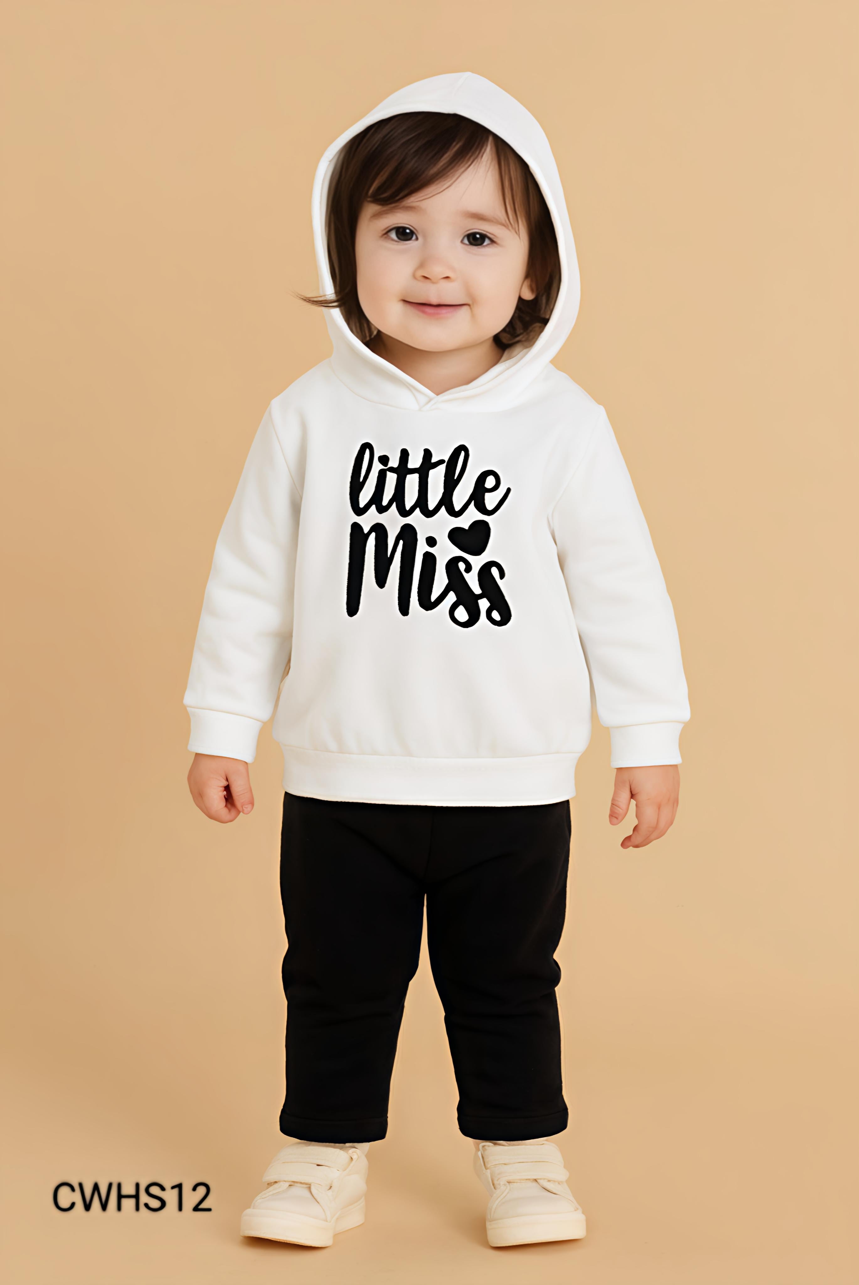 Kids Fashionable hoodie Set, Kids Clothing Print and Trousers Two-Piece Set